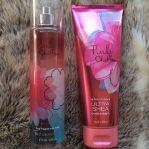 B&BW Pink Chiffon Fragrance Mist and Lotion
